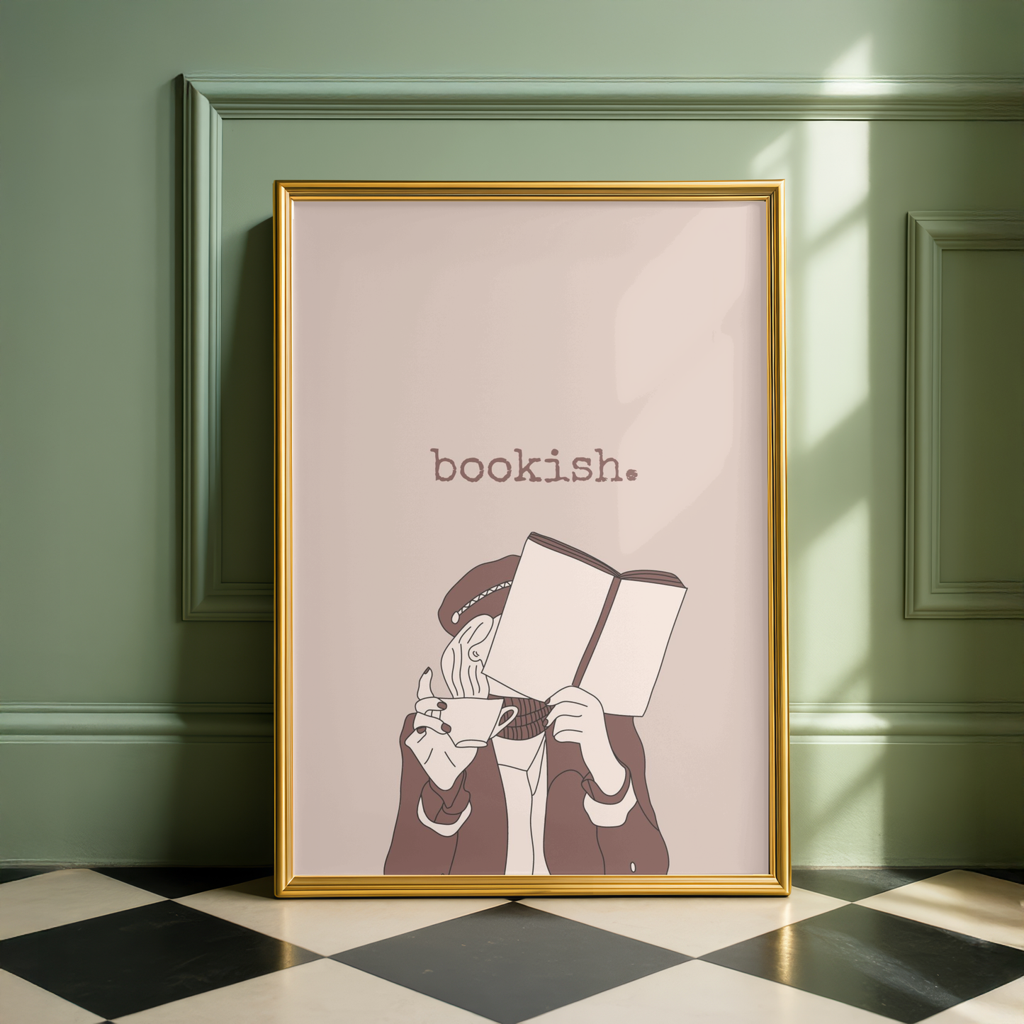 Bookish Minimalist Art Print
