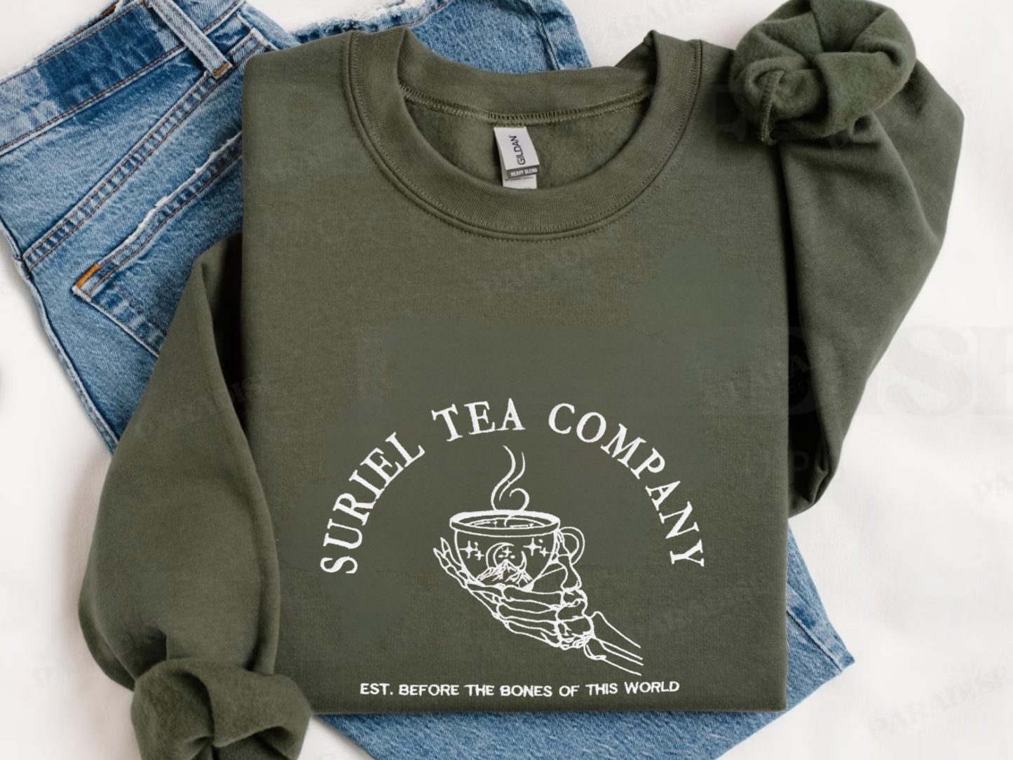 Suriel Tea Company Embroidery Sweatshirt