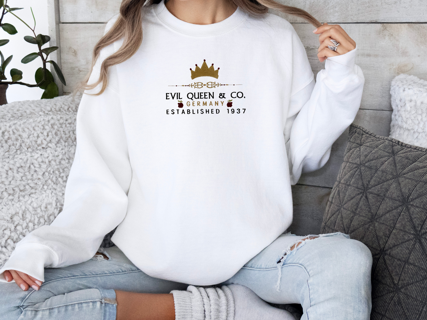 Evil Queen & Co. Embroidery Sweatshirt