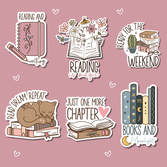 Cozy Reading Sticker Bundle