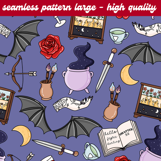 ACOTAR Seamless Pattern