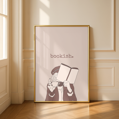 Bookish Minimalist Art Print
