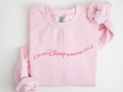 In My Disney Princess Era Embroidery Sweatshirt