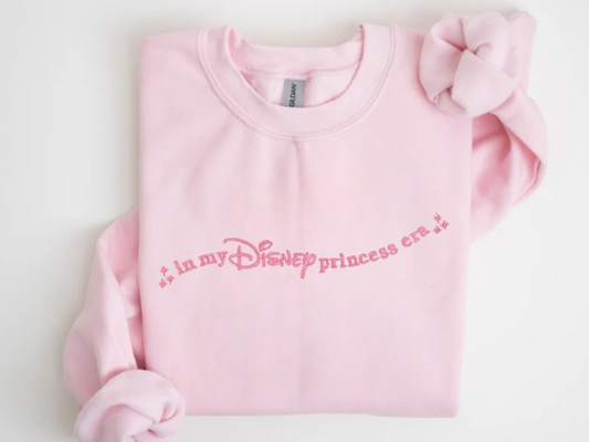 In My Disney Princess Era Embroidery Sweatshirt