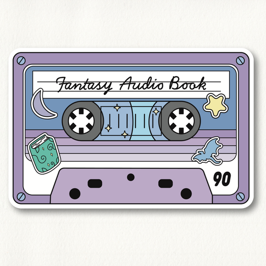 Fantasy Audiobook Cassette Sticker