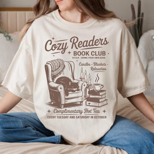 Cozy Readers Book Club T-Shirt
