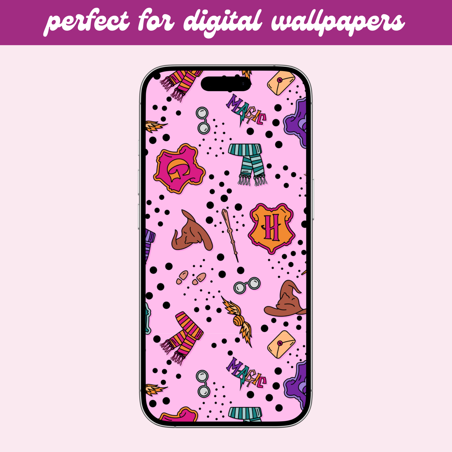 Hogwarts Houses Seamless Pattern