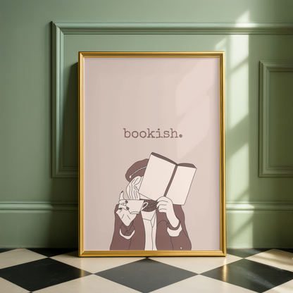 Bookish Minimalist Art Print