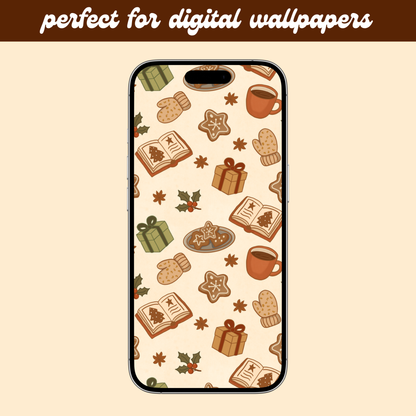 Books and Cookies Seamless Pattern