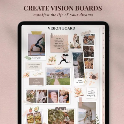 Ultimate Me Undated Digital Planner + Planner Sticker Bundle