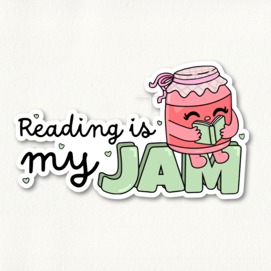 Reading Is My Jam Sticker