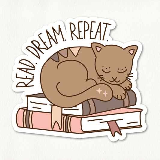 Read. Dream. Repeat. Sticker