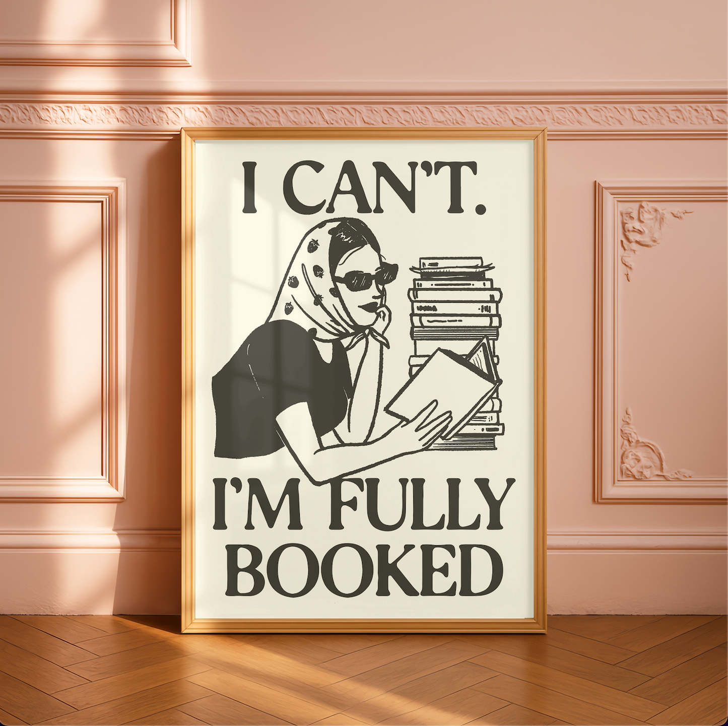 Fully Booked Chic Art Print