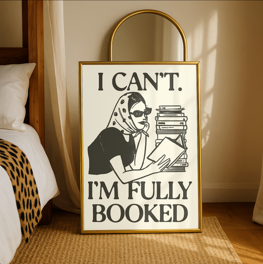 Fully Booked Chic Art Print